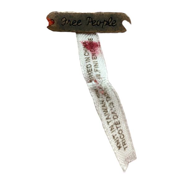 Free People Women’s Sweater Size S Red And White Knit - Picture 5 of 5